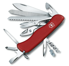 Фото Многофункциональный складной нож Victorinox WorkChamp, сталь X55CrMo14, рукоять нейлон, красный