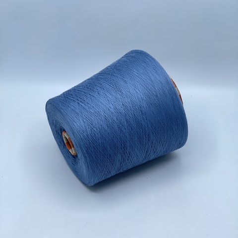 Бобинная пряжа,Cotton combed, 1693м. 100%Хлопок, Светло-синий,приглушенный(775), 39098