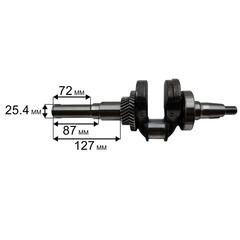Коленвал DDE AP190F вылет вала -шпонка / для помы PTR80K ( с мотором AP190F) 33/d25 (20011-00049-00)