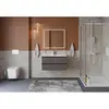 BelBagno KRAFT-900-2C-SO-GSO База под раковину подвесная с фрезерованными ручками по всей длине фасада с двумя выкатн. ящ., Темно-Серый Мат.,900x455x500