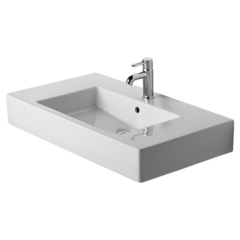 Duravit Vero 329850060 Раковина для мебели с перел., без отв. под смес., 850x490мм, цвет: Белый фото