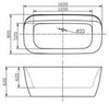 BelBagno BB39-T-BRN Накладная панель слива-перелива, цвет: бронза