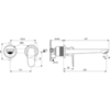 Ideal Standard Cerafine O BD133XG Настенный смеситель для умывальника