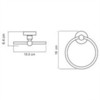 WasserKRAFT Diemel K-2260 Полотенцедержатель, цвет: хром