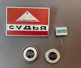 K16027 Набор судейских знаков, Мурманск, Праздник Севера СССР РСФСР Россия судья по спорту
