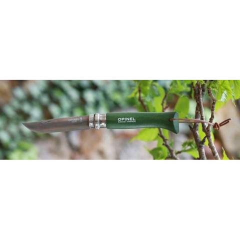 Нож Opinel №8 Trekking, нержавеющая сталь, хаки, блистер