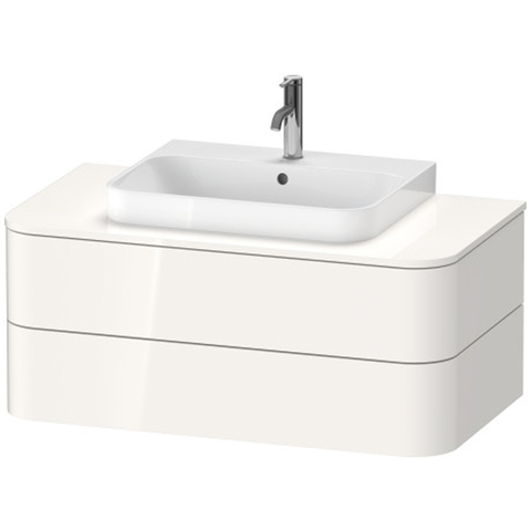 Duravit Happy D.2 Plus HP497102222 Тумба подвесная 408x1000x550мм 2 ящика, цвет: белый глянцевый