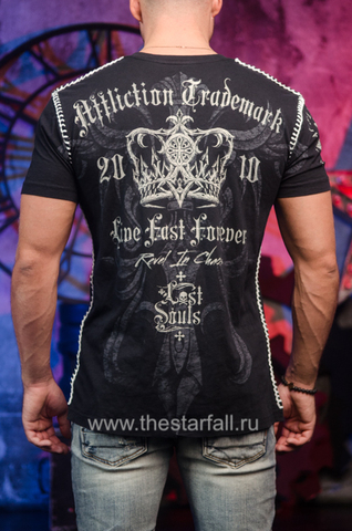 Affliction | Футболка мужская Trademark Forever Black A2319 спина