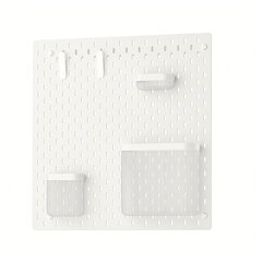 Перфорированная доска IKEA SKADIS (СКОДИС), Белый, 56х56 см