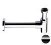 Remer 958BCFP Сифон для раковины латунный 1 1/4", цвет: черный хром брашированный