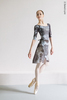Юбка на запах испачканная принтом | слякоть