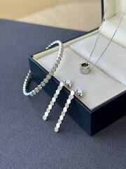 Браслет тонкий BEE Chaumet BEE white/yellow VGOLD