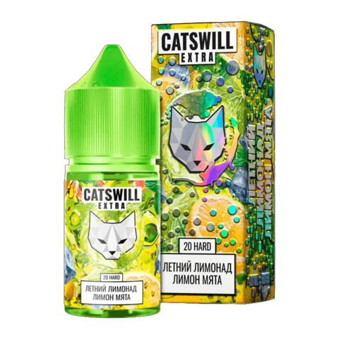 Жидкость CATSWILL EXTRA Salt 2% HARD 30 ml - Летний лимонад Лимон Мята