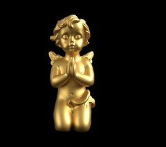 Силиконовый молд Ангелочек молящийся 3 D