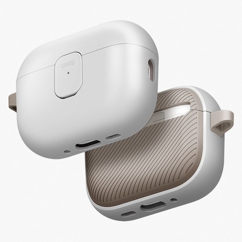 Чехол Uniq Clyde Case для AirPods Pro 3, Серый | Mist Grey/Khakiy
