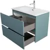 BelBagno UNO-900-2C-SO-AO База под раковину подвесная с фрезерованными ручками по всей длине фасада с двумя выкатн. ящ., Голубой Матовый, 900x455x608