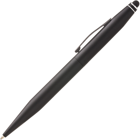 Ручка шариковая Cross Tech2, Satin Black со стилусом, M, BL (AT0652-1)
