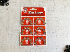 Кнопки KOH-I-NOOR №2 пр-во Чехия, d 0,9 см, никель