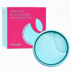 Успокаивающие патчи для век с азуленом и церамидами Trimay Hydro Lifting Gel Eye Patch , 60 штук