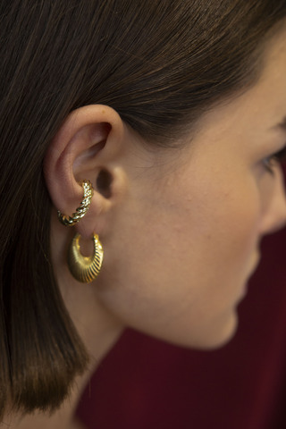 Кафф Вирпул, серебро 925, позолота 18k — дополнительный ракурс