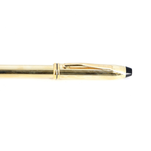 Ручка перьевая Cross Townsend, 10 Karat Rolled Gold, F (706-FD)