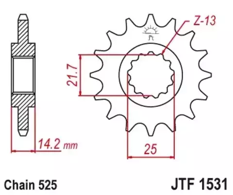 Звезда ведущая JTF1531 15