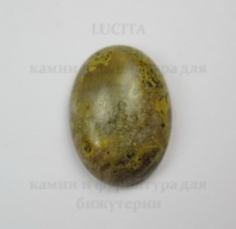 Кабошон овальный Яшма Шкура леопарда, 25х18 мм №13 ()