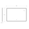 Cezares Duet CZR-SPC-DUET-700-800-LED-TCH Зеркало с подсветкой, цвет: белый