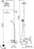 Cezares LEAF-CVDA-30-SS Душевая система со смесителем, цвет: бронза