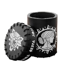 Кожаный стакан для перемешивания кубиков - The Witcher Dice Cup. Ciri - The Sword Dance
