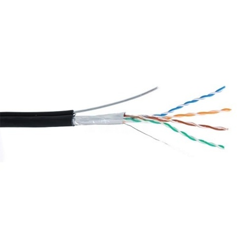 Кабель FTP 5E Eletec 4x2xAWG24 наружный с тросом (упаковка 305м)