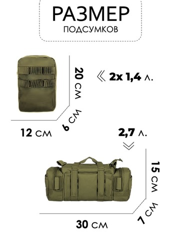 Картинка рюкзак тактический Swicky BK-2437 olive - 4
