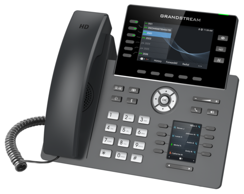 Grandstream GRP2616 - IP телефон. 16 SIP аккаунтов, 6 линий, двойной цветной LCD (4.3