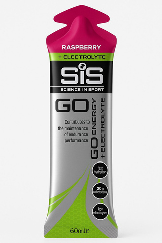 Набор углеводных гелей с электролитами SIS Go Isotonic Gel + Electrolyte 60 мл малина