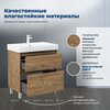 Aquanet 348196 Тумба с раковиной Nova Lite 2.0 75 напольная цв. дуб рустикальный (348196)