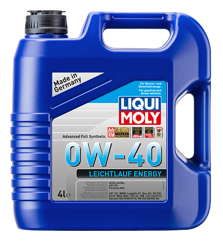 Моторное масло Liqui Moly Leiсhtlauf Energy 0W40 hc-синтетическое 4л