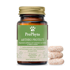 Функциональная кормовая добавка для собак и кошек ProPhyto Артро Защита, 30 таблеток