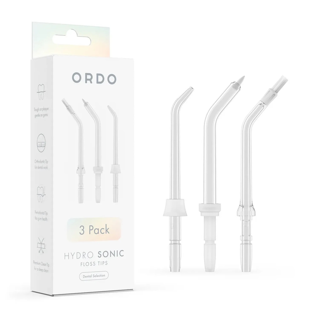 Набор насадок для ирригатора ORDO Dental Selection, 3 шт. (стандартная, пародонтологическая, ортодонтическая)