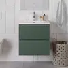BelBagno UNO-600-2C-SO-VO База под раковину подвесная с фрезерованными ручками по всей длине фасада с двумя выкатн. ящ., Еловый Матовый, 600x455x608