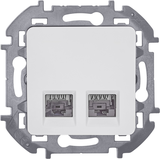 Розетка компьютерная двойная RJ45 категория 6 UTP - Legrand Inspiria - белый — фото 14