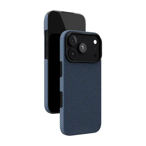 Чехол VLP iPhone 18 Pro Kevlar Case с MagSafe синий