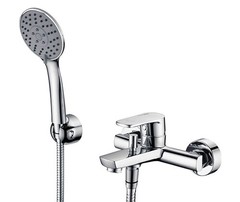 WasserKRAFT Dill 6101 Смеситель для ванны с коротким изливом, цвет: хром фото