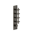 Gessi Inciso 58228#299 Встраиваемый термостатический смеситель на 4 источника, резьба 3/4" (внешние части), цвет: nero XL