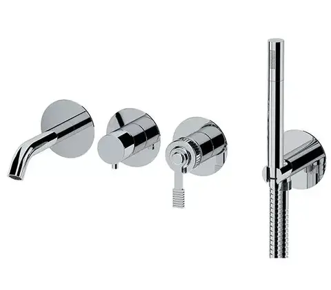 Remer AL53D2PXV Смеситель для ванны, цвет: никелированная сталь