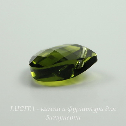 6012 Подвеска Сваровски Flat Briolette Olivine (11x10 мм) ()