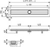 TECE TECEdrainline 600900 Душевой лоток свободностоящий 90
