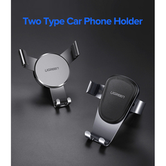 Подставка-держатель UGREEN LP130 (40907) Gravity Drive Air Vent Mount Phone Holder на вент решетку, черный