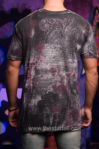 Affliction | Футболка мужская из бамбука EDEN Bamboo Tee A735 спина