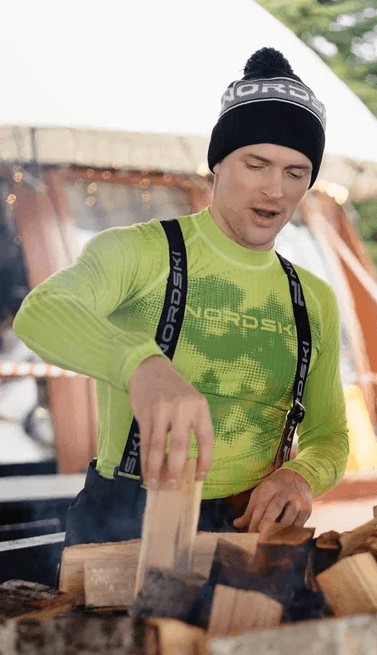 Мужской комплект спортивного термобелья Nordski Light green - 12
