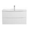 BelBagno Marino MARINO-CER-N-800-2C-SO-BO-P Тумба под раковину подвесная, 80x45.5, цвет: белый
